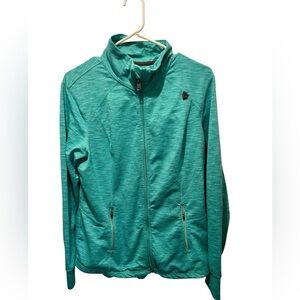 Women's Teal Full-Zip Jacket Large